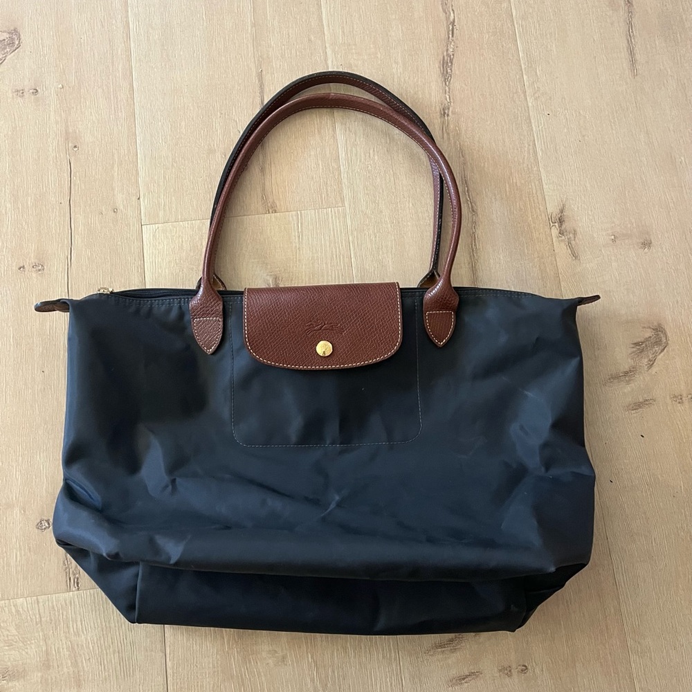 Longchamp Dark Grey  tote